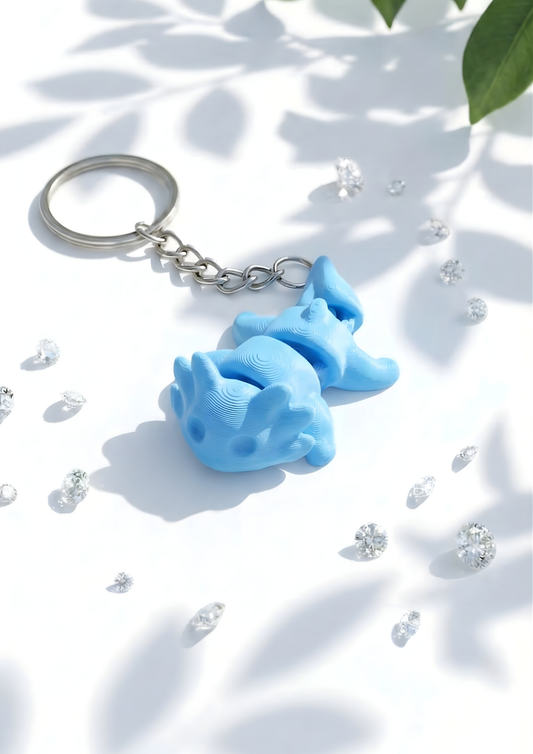 Mini Axolotl Figur Schlüsselanhänger