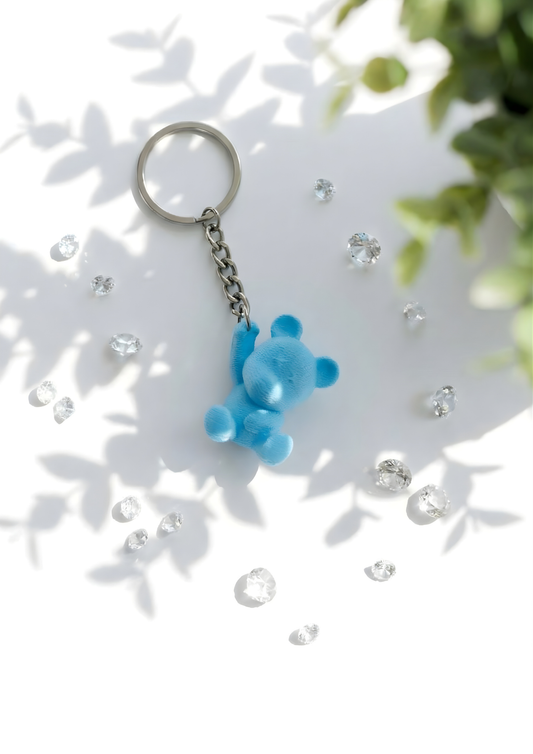 Mini Teddy Bear Figurine Keychain