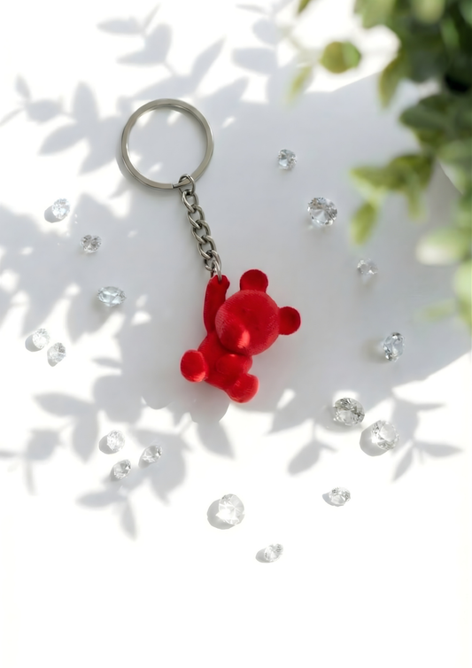 Mini Teddy Bear Figurine Keychain