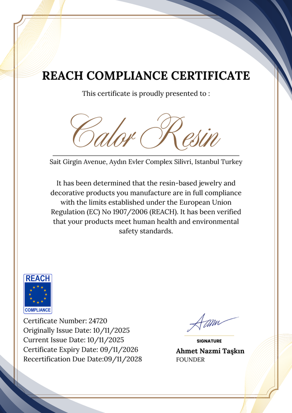 REACH COMPLIANCE CERTIFICATE