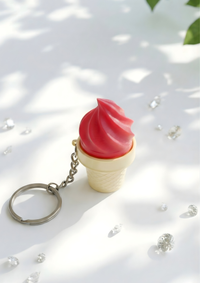 Ice Cream Shaped Clicker Keychain