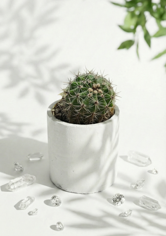 Echinopsis Obrepanda Succulent in a Round Pot