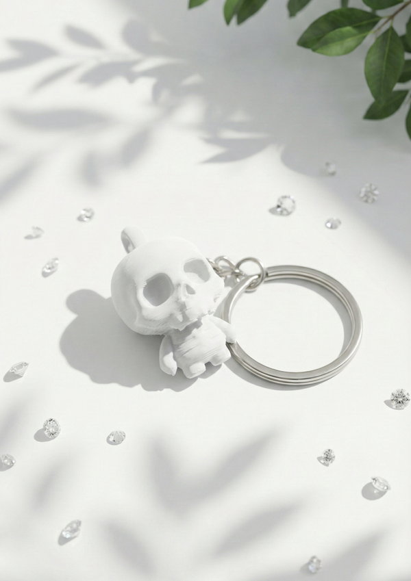 Mini Skeleton Figurine Keychain