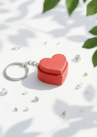 Heart-Shaped Clicker Keychain